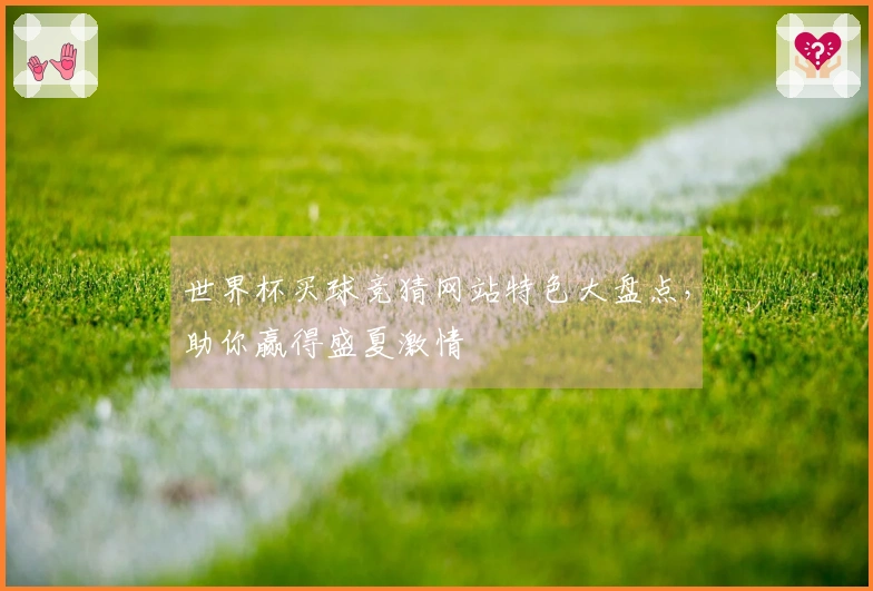 世界杯买球竞猜网站特色大盘点，助你赢得盛夏激情